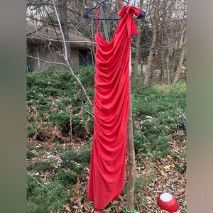 The Gilbert’s for Tally Red One Shoulder Dress